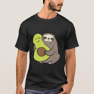 Camiseta Lã Bonita Com Avocado Vegan Cute Avocado
