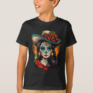 Camiseta La Catrina Women Dia De Los Muertos Latina