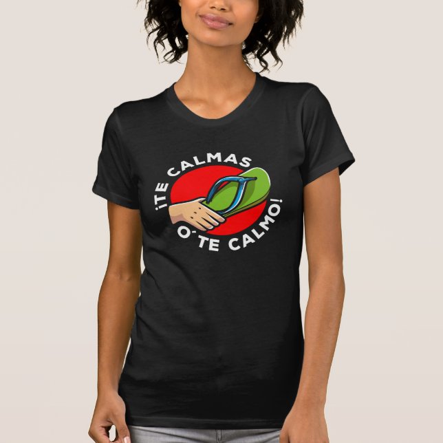 Camiseta La chancla Funny Espanhol Citação Latim Humor Espa (Frente)