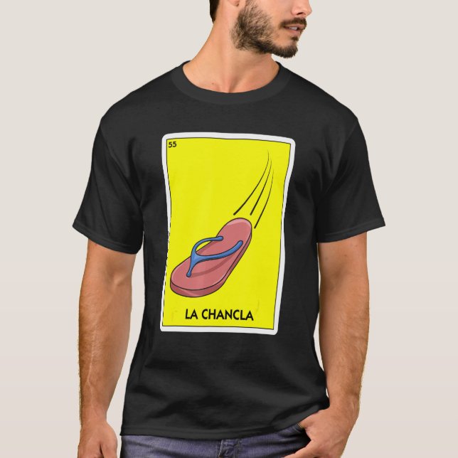 Camiseta La Chancla Mexico Sacudir Floino Latino Mãe Chancl (Frente)