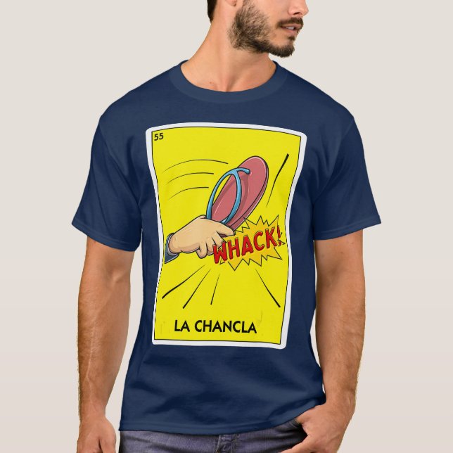 Camiseta La Chancla Mexico Sacudir Flop Latino Mãe Chancla (Frente)