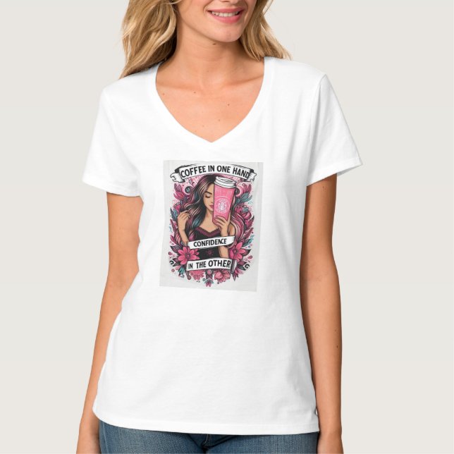 Camiseta La chica del café (Frente)
