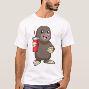 Camiseta Lã com caneca de Bebendo