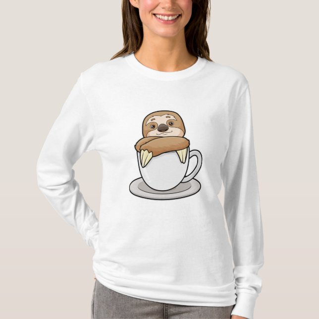 Camiseta Lã com Taça de Café (Frente)