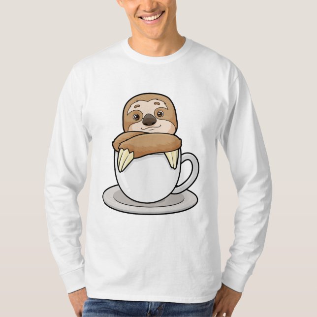 Camiseta Lã com Taça de Café (Frente)
