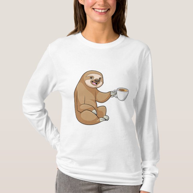 Camiseta Lã com Taça de Café (Frente)