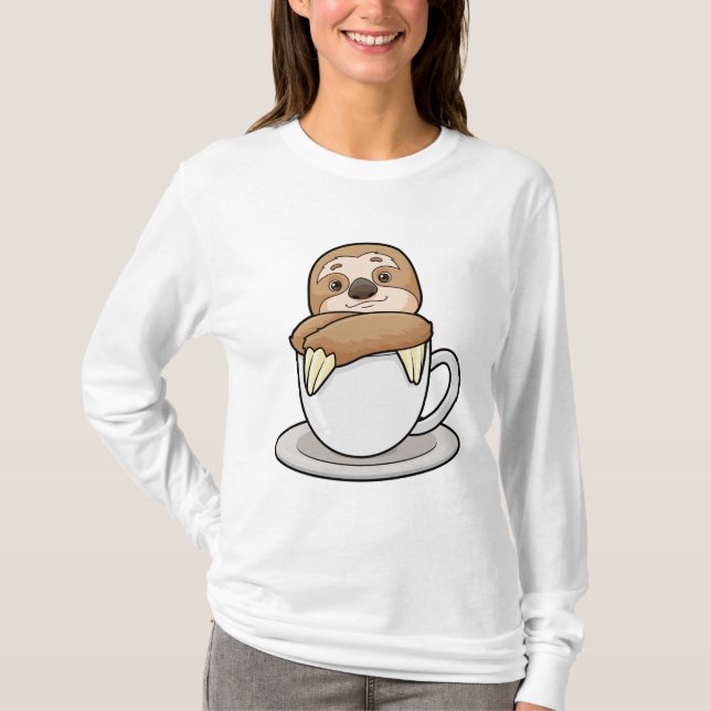 Camiseta Lã com Taça de Café (Frente)