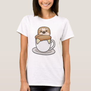 Camiseta Lã com Taça de Café