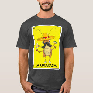 Camiseta La Cucaracha Cockroach Com Cerveja De Taco Mexican