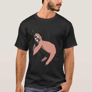 Camiseta Lã Cuta Dormindo Na Ramificação