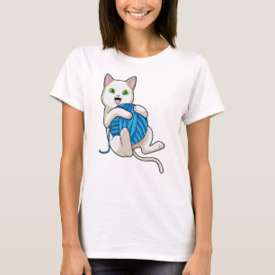 Camiseta Lã de Brincação de Gato