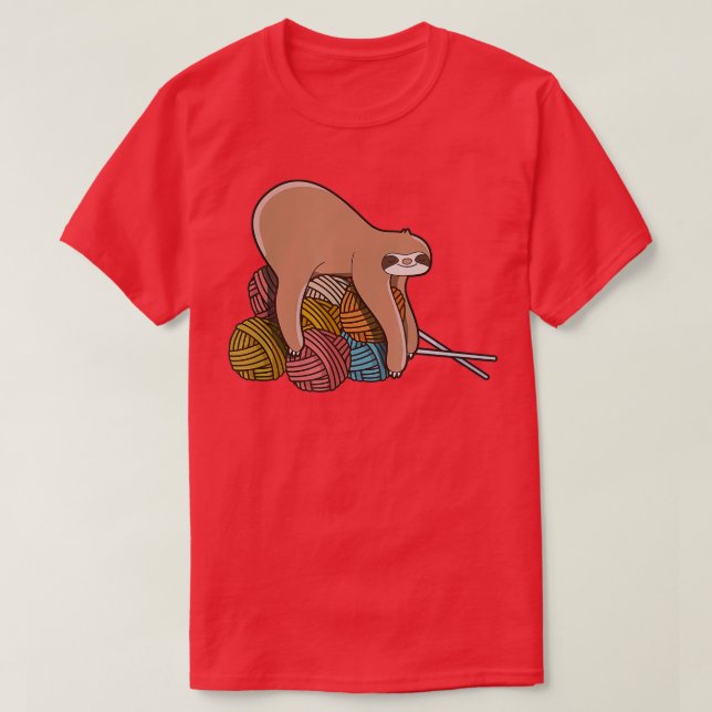 Camiseta Lã de tricô de Fios de Corte (Frente do Design)