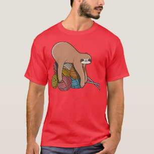 Camiseta Lã de tricô de Fios de Corte