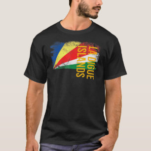 Camiseta La Digue Islands Seychelles Flag for Men Women Kid