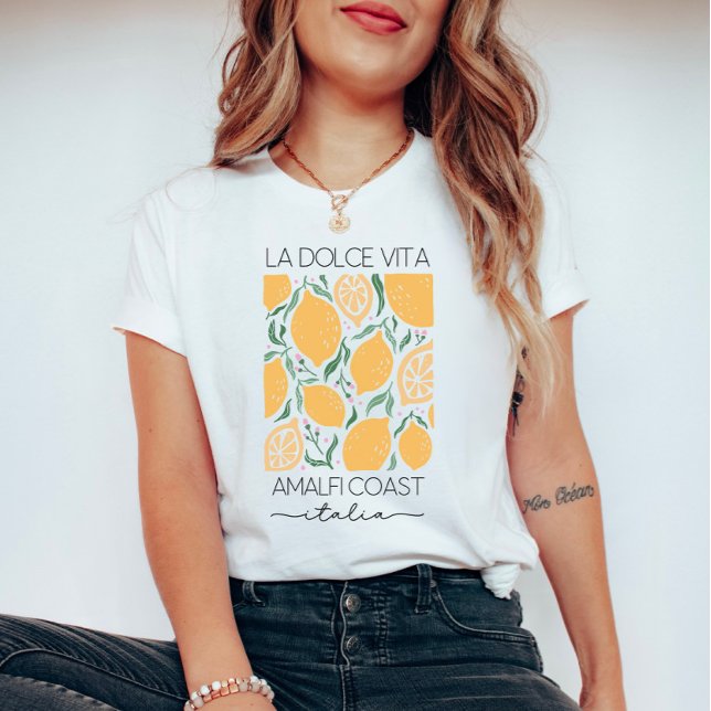 Camiseta La Dolce Vita Amalfi Coast Itália Lemons Viagem (Criador carregado)