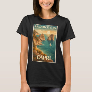 Camiseta La Dolce Vita Capri Viagens Clássicas