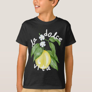 Camiseta La Dolce Vita La Dolce Noiva Itália Limão Combinan