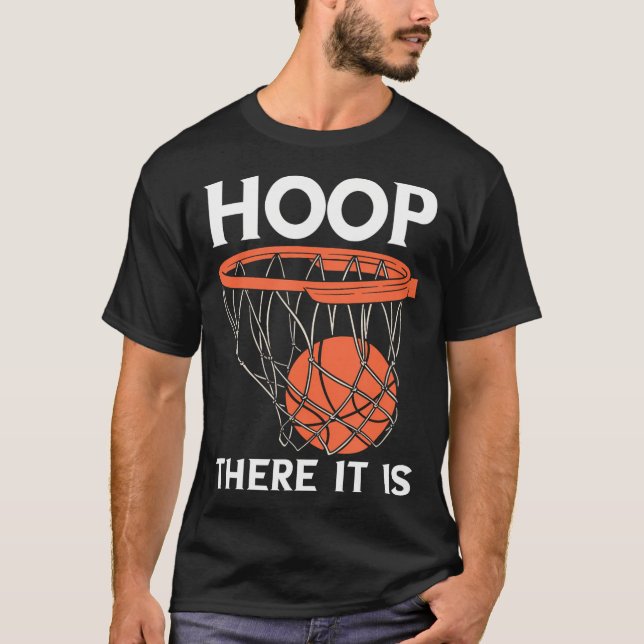 Camiseta Lá Está O Jogador De Banho De Basquete (Frente)
