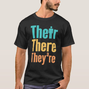 Camiseta Lá estão eles e eles são professores de inglês Vin