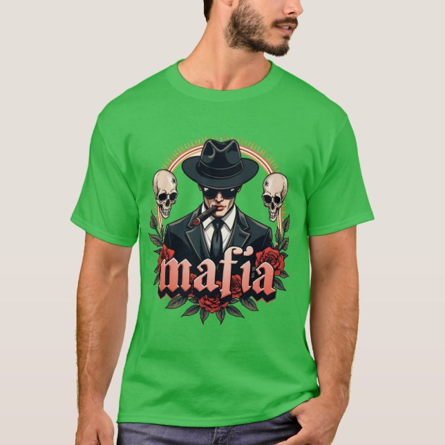Camiseta La Familia Latina Essência do Desig da Máfia Latin (Frente)