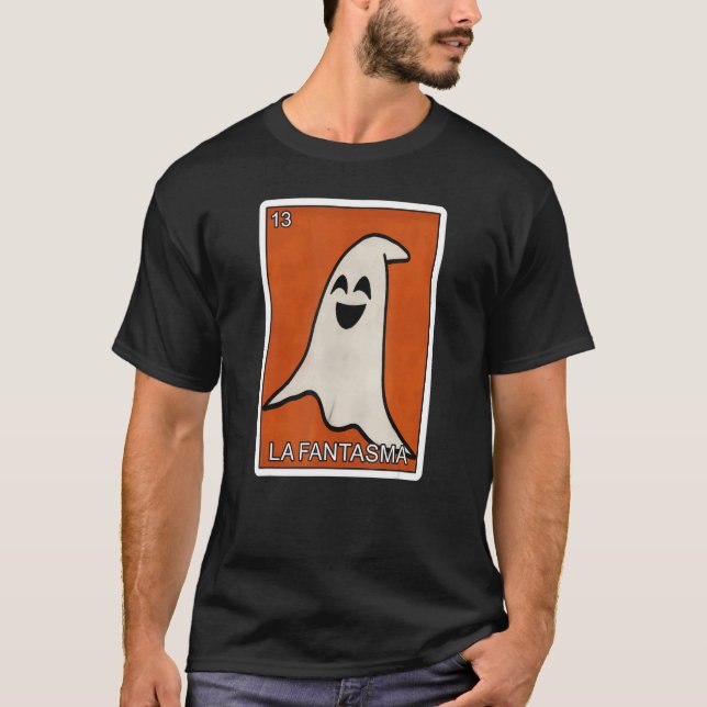 Camiseta La Fantasma Ghost Card mexicana Lottery Card La Fa (Frente)