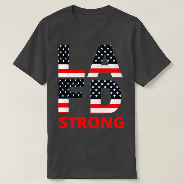 Camiseta LA Fire Department Strong (Frente do Design)