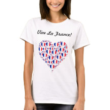 La France de Vive eu amo o coração da bandeira de