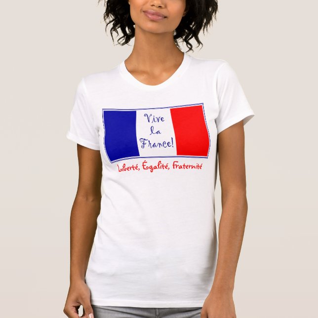 Camiseta La France - Liberté de Vive, Égalité, Fraternité (Frente)