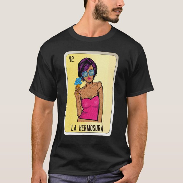 Camiseta La Hermosura Mexicana Slang Lottery Bingo Cards (Frente)
