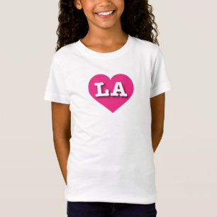 Camiseta LA Hot Pink Heart - Big Love T-Shirt