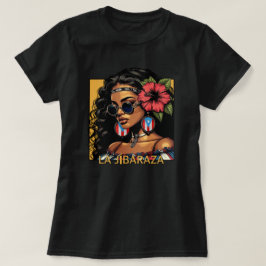 Camiseta La Jibaraza 1 – Jíbara Porto-Riquenha • Boricua