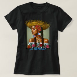 Camiseta La Jíbaraza – Arte Jíbara Porto-Riquenha • Boricua
