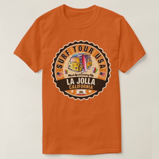 Camiseta La Jolla California 2 (Frente do Design)