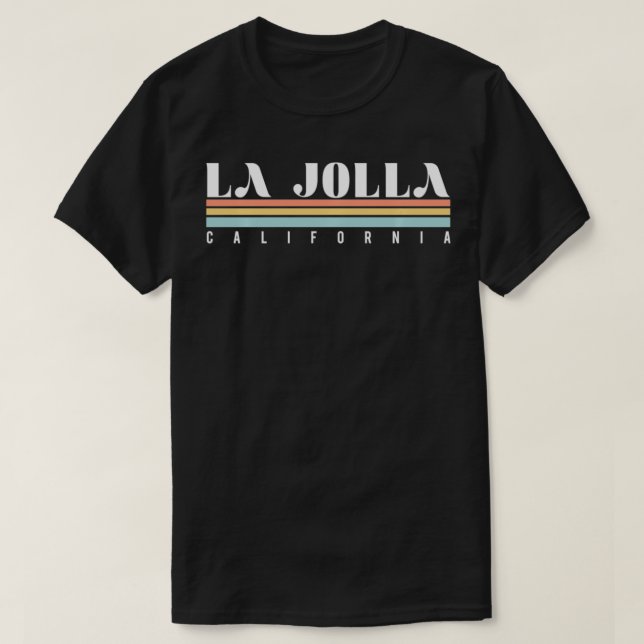 Camiseta La Jolla California Retro Vintage (Frente do Design)