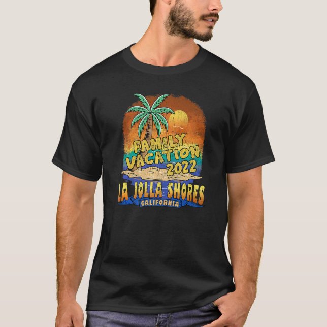 Camiseta La Jolla Shores California Férias 2022 Então (Frente)