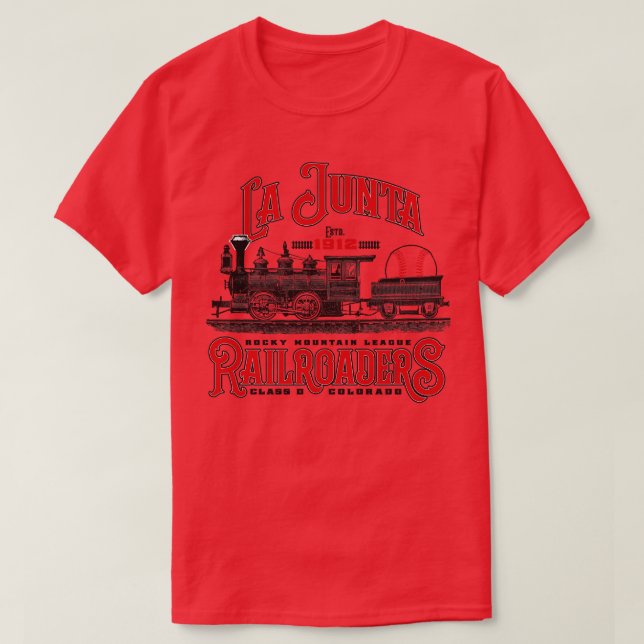 Camiseta La Junta Railroaders (Frente do Design)