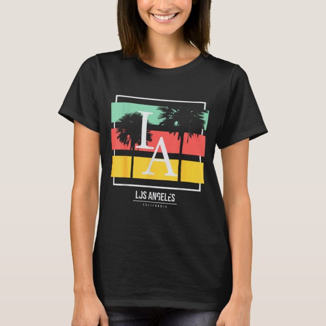 Camiseta La Los Angeles California  (Frente)