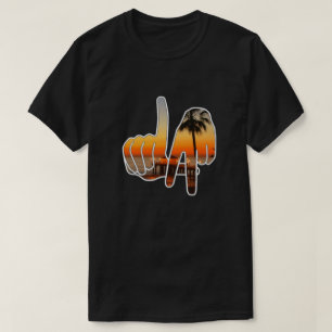 Camiseta LA Los Angeles - Sinal de mão T-shirt