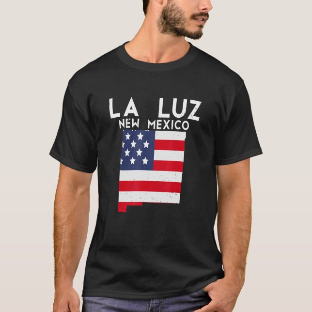 Camiseta LA LUZ EUA Estado América Viagem Novo México Novo (Frente)