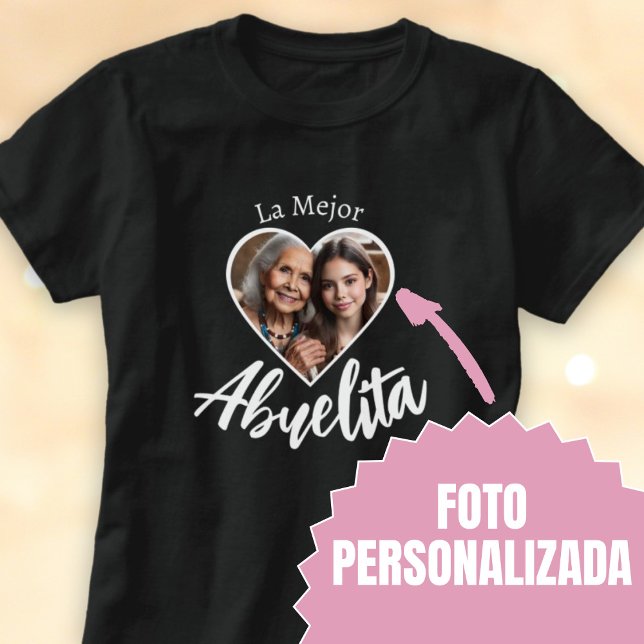 Camiseta La Mejor Foto Personasbuelita (La Mejor Abuelita Foto Personalizada T-Shirt)