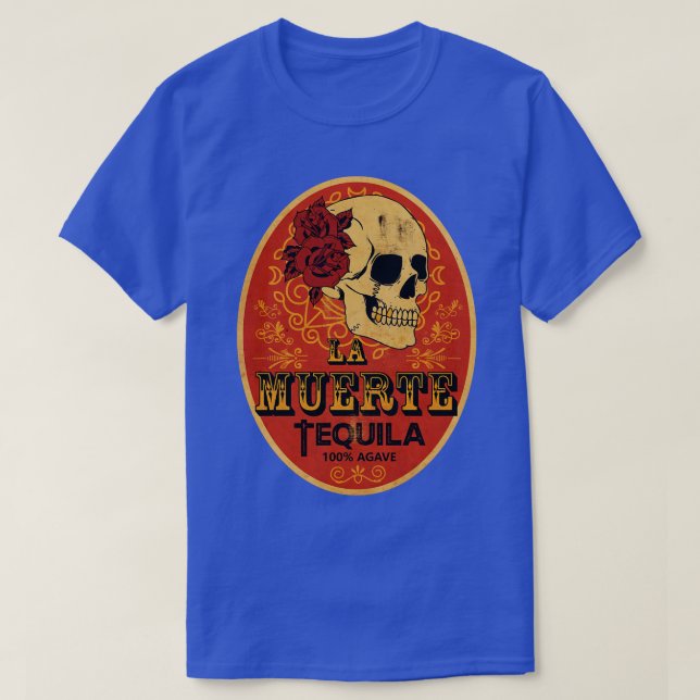 Camiseta La Muerte Tequila Vintage (Frente do Design)