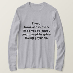 Camiseta Lá. O verão acabou.