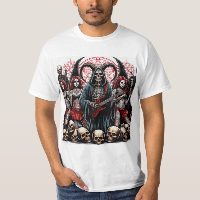 Camiseta La Parca: Sinfonía de Sombras y Metal (Frente)