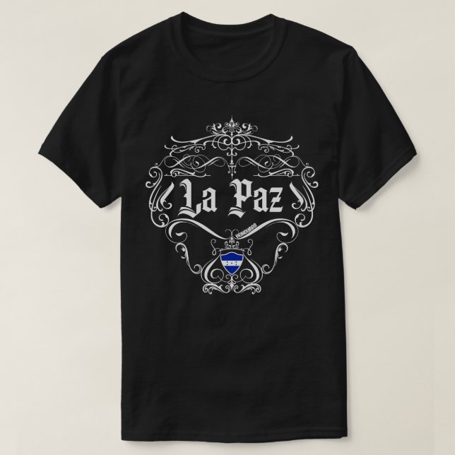 Camiseta La Paz Vintage design 1 (Frente do Design)