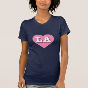 Camiseta LA Pink Heart - Eu amo LA