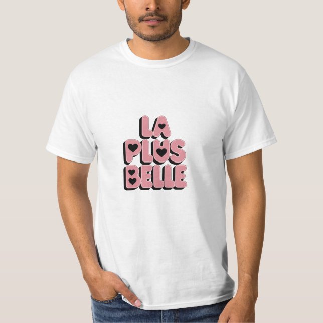 Camiseta la plus belle tee shirt humour pour homme (Frente)