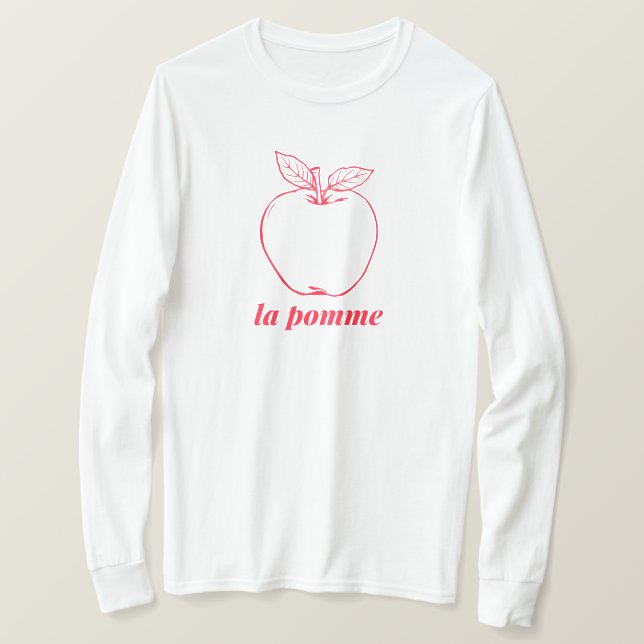 Camiseta la pomme (Frente do Design)