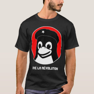 Camiseta La Révolution de Tux Guevara (escuro) - Vive