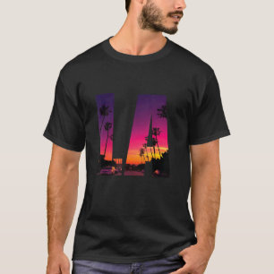 Camiseta La Road Los Angeles California Palm Trees