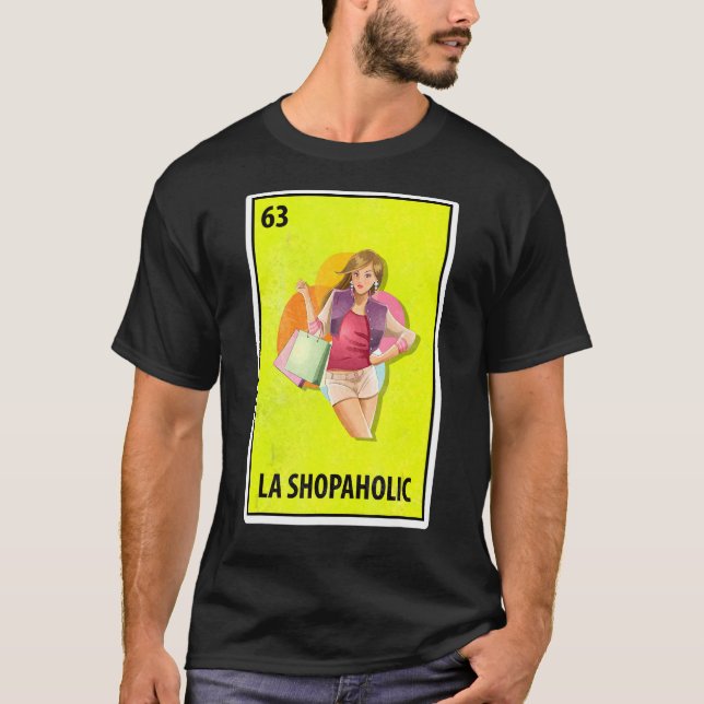 Camiseta La Shopaholic mexicana Parody Lottery (Frente)